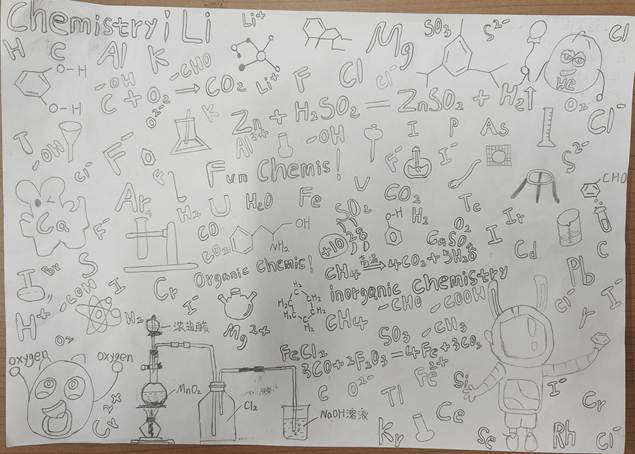 12月18日化工学院团委开展“化学与艺术的融合——创意绘‘化’大赛”2