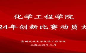 化学工程学院举办2024年创新比赛动员大会